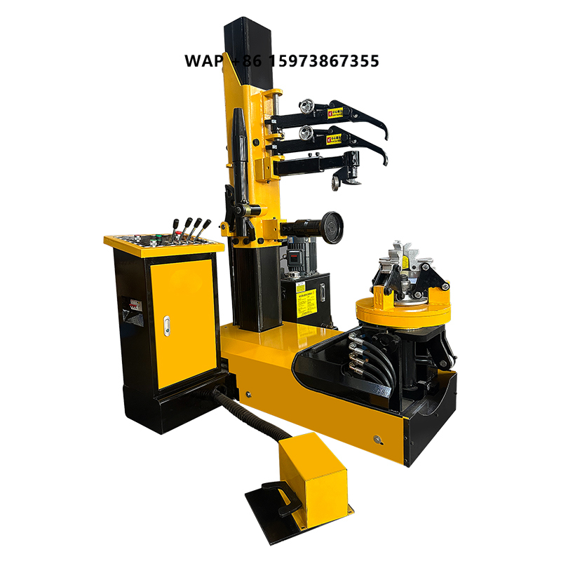 Tire Changer Machine - آلة إصلاح إطارات الشاحنات الكهربائية العمودية