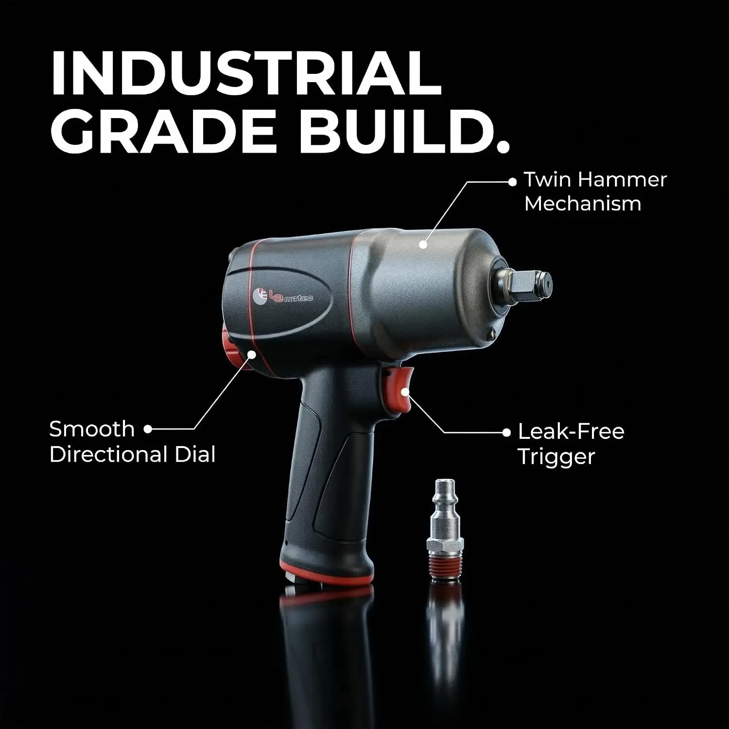 مفتاح ربط هوائي 1/2 بوصة بقوة  - مراجعة Pneumatic Impact Wrench وسعره