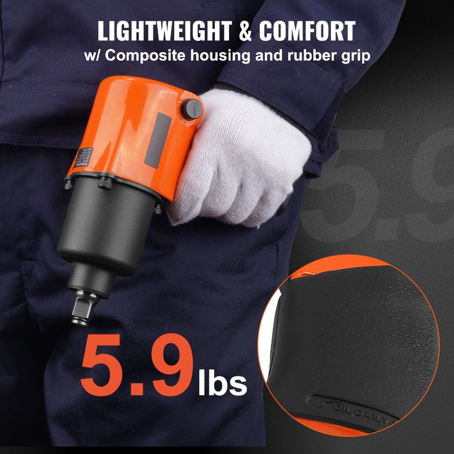 مفتاح ربط هوائي 1/2 بوصة، أداة - مراجعة Pneumatic Impact Wrench وسعره
